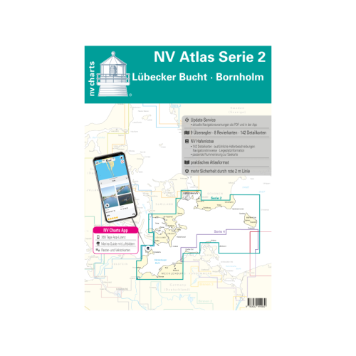 Atlas map morski NV Charts Serie 2 Lübecker Bucht Bornholm Kopenhaga (edycja 2023)