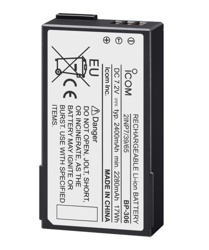 Bateria IC-BP-306 litowo-jonowa do radiotelefonów IC-M94D i IC-M94DE - wodoodporna