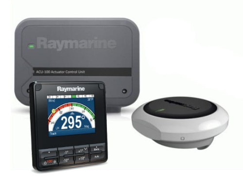 Autopilot Raymarine Evolution EV-100 z jednostką kontrolną p70s, ACU-100, czujnikiem EV1 Sensor Core i zestawem okablowania EV1