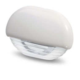 Lampa podstopniowa, światło białe, biała nakładka