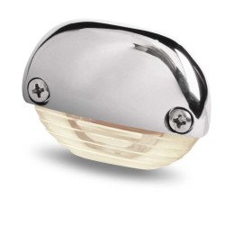 Lampka podstopniowa, światło białe ciepłe, nierdzewna nakładka, OEM