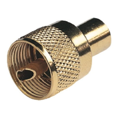 RA132GOLD Wtyczka złocona na RG58 lutowana
