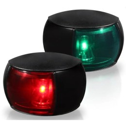 Lampy NaviLED Compact, para (LB+PB), 2NM, kabel 12cm, czarna obudowa, kolorowy klosz (RINA C5)