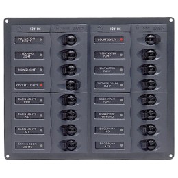 Rozdzielnica elektryczna 16 obwodowa (2x2,5A; 1x5A; 4x10A; 6x15A; 1x20A; 1x25A; 1x30A)