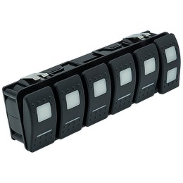 Sześć modułów przełączania cyfrowego, chwil. WŁ. z niebieskim LED (prawy przeł. z 3 poz.) i adapterem NMEA2000 0,2m