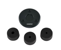 Przejście pokładowe aluminiowe płaskie dla wtyczek do 21mm, przew. 4-9mm, czarne