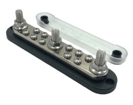 Listwa minusowa 3xM10 - 10xM5 300A, czarna