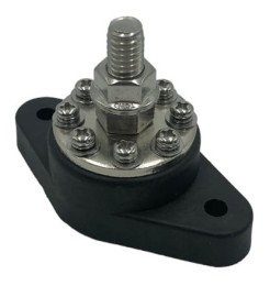 Złącze wielokablowe 1xM10 - 8xM4, czarne