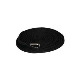 Podwójnie pleciona lina cumownicza Plastimo zakończona kauszą - czarna (16 mm x 11 m)