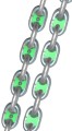 ANCHORIGHT znaczniki łańcucha kotwicznego 6 mm, zielone, 5 szt.