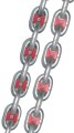 ANCHORIGHT znaczniki łańcucha kotwicznego 6 mm, czerwone, 5 szt.