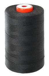 Nić AMANN Rasant WR PES/bawełna nr 25 Tex120, czarna, 2000 m