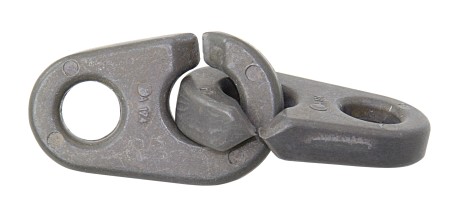 ALLEN Haczyki aluminiowe 50 mm, do liny 10 mm, 2 szt., opakowanie samoobsługowe