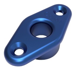 Przepust pokładowy ALLEN z kołnierzem, aluminiowy, z okiem 9 mm, niebieski