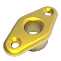 Przepust pokładowy ALLEN z kołnierzem, aluminiowe oko 9 mm, złoty