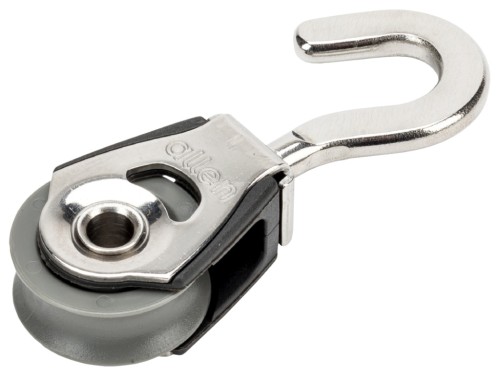 ALLEN blok pojedynczy przesuwny 20 mm, lina 6 mm, hak obrotowy