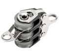 ALLEN blok potrójny ślizgowy 20 mm, lina 6 mm, oko, zaczep zamka w kształcie litery U