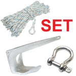 Zestaw z kotwicą M - szekla 6 mm