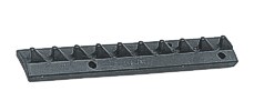 ALLEN Szyna hakowa wygięta, aluminiowa 125 mm z 10 hakami