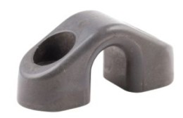Oko prowadzące ALLEN „trójkątne”, otwarta od spodu, z aluminiowym okiem 9 mm, szary