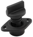 ALLEN Korek odpływowy bez gwintu, zamknięcie śrubowe, nylon, średnica wewnętrzna 18 mm, czarny, 10 szt.