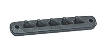 ALLEN Szyna hakowa wygięta, aluminiowa, 85 mm, z 5 hakami
