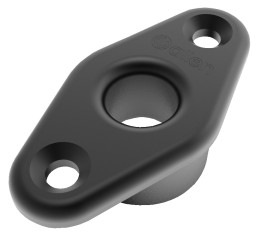ALLEN Przepust pokładowy z kołnierzem, aluminiowe oko 15 mm, czarny
