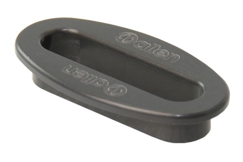 Przepust pokładowy ALLEN, owalne oko aluminiowe 56x16 mm, czarne