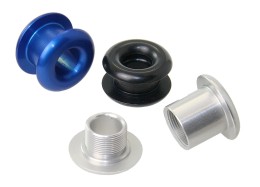 Przepust pokładowy ALLEN z gwintem, aluminiowe oko 8 mm, zakres zaciskania 17–22 mm, czarny