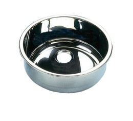 Umywalka BARKA cylindryczna ze stali nierdzewnej polerowanej 300x125 mm