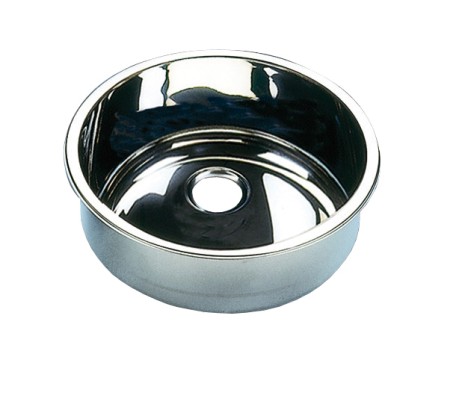 Umywalka BARKA cylindryczna ze stali nierdzewnej polerowanej 300x125 mm