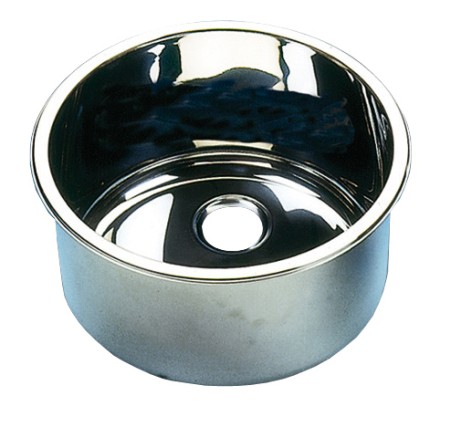 Umywalka BARKA cylindryczna ze stali nierdzewnej polerowanej 300 x 180 mm