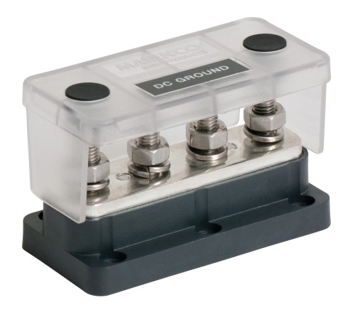 Szyna zbiorcza BEP Pro Installer 50 V 500 A, 4-biegunowa, kołki 8 mm, zestaw do samodzielnego montażu