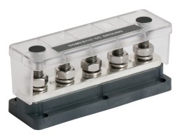 Szyna zbiorcza BEP Pro Installer 50 V 650 A, 5-biegunowa, kołki 10 mm, zestaw do samodzielnego montażu