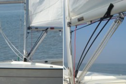 BARTON Kicker Boomstrut z GFK 1000 mm do łodzi typu Folkeboat, czarny