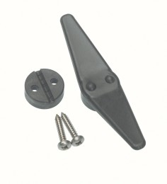 BARTON Blok flagowy do want, nylonowy, do liny stalowej 4–8 mm