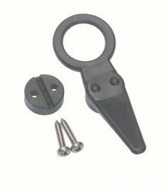 BARTON Blok flagowy z okiem do want, nylonowy, do lin stalowych 4–8 mm
