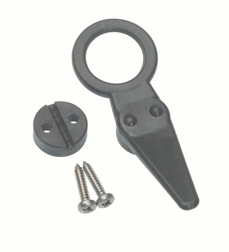 BARTON Blok flagowy z okiem do want, nylonowy, do lin stalowych 4–8 mm