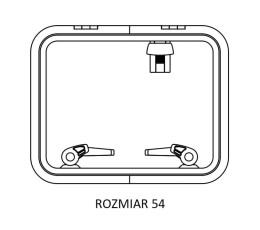 Właz niskoprofilowy Lewmar - Rozmiar 54
