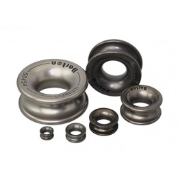 BARTON Okrągła kausza linowa z aluminium do liny 16 mm, szara