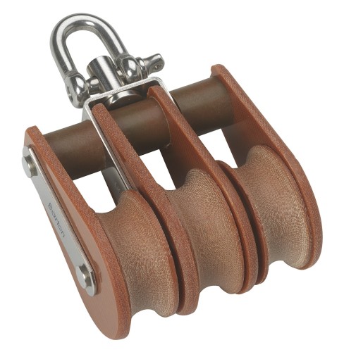 BARTON TUPHblox blok potrójny 20 mm, lina 8 mm, ucho obrotowe/uchwyt w kształcie litery U