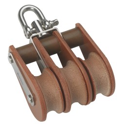 BARTON TUPHblox blok potrójny 30 mm, lina 10 mm, szekla obrotowa