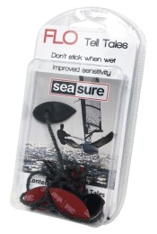 SEA SURE Flo Tell Tales – linki trymujące, nylonowe, czarne, 6 szt.