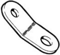 SEA SURE łącznik ze stali nierdzewnej 51x19 mm, 30°
