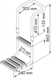 Drabinka zejściowa z platformą