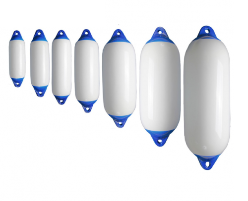 Odbijacze Majoni biało-niebieskie