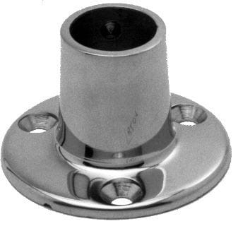 Okrągła podstawa poręczy ze stali nierdzewnej 90° - rurka ∅ 22 mm