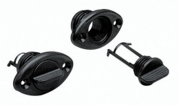 Zawór zęzowy owalny - czarny