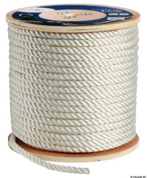 Lina poliestrowa 3 skrętkowa - biała - 10 mm