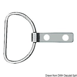 Pierścień z płytką ze stali nierdzewnej